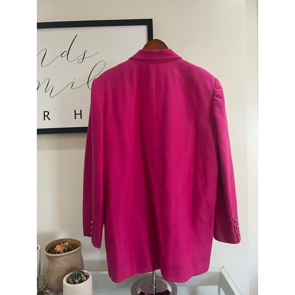 Giorgio Sant’Angelo Pink Wool Blazer – Women’s Size 14 - Picture 9 of 9